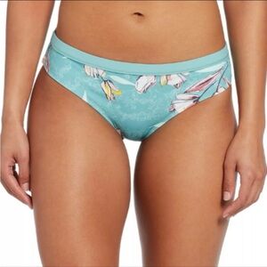 Calia By Carrie Underwood Blue Floral Garden Wide Banded Bikini Bottoms NWT XL